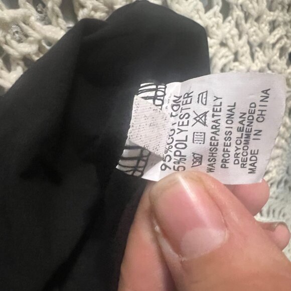 NWOT Miffuse Sz Small Black 33” Long Short Sleeve‎ Ruffled Dress C08 - Picture 8 of 8